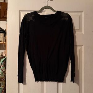 Mango Black Crew Neck Sweater
